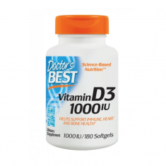 Doctor's BEST Витамин D3 1000IU х180 капсули