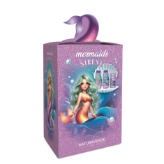 Naturaverde Mermaids Serene Комплект Душ-пяна 300 ml + Шампоан 2-в-1 300 ml + Аксесоари за коса