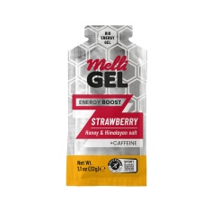 MelliGEL Strawberry +caffeine Energy Gel - Био Енергиен Гел 32 g
