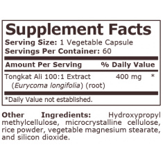 Pure Nutrition - Tongkat Ali 400 Mg - 60 Veg Capsules
