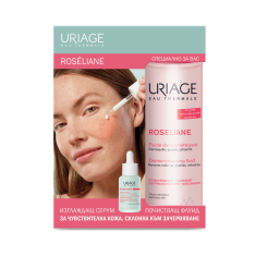 Uriage Roseliane Изглаждащ серум 30 ml + Почистващ флуид 250 ml
