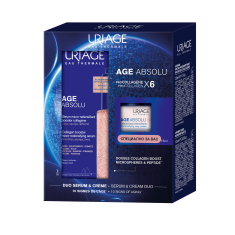 Uriage Age Absolu Уплътняващ серум 30 ml + Уплътняваща нощна маска 15 ml