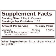 Pure Nutrition - Витамин E 400 Iu - 100 Дражета