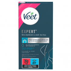 Veet Easy-Gel Ленти за тяло и крака за чувствителна кожа х20 броя