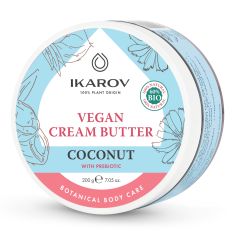 Ikarov Веган крем-бътър за тяло с кокос с пребиотик 200 ml