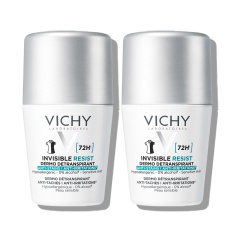 Vichy Deo-Duo Пакет: Рол-он антиперспирант Рутина за защита от изпотяване до 72 часа