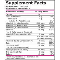 Pure Nutrition - Women's Multi Strawberry, Orange [[entity]]Amp; Cherry - 60 Gummies