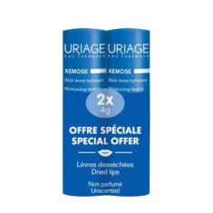 Uriage ДУО Xemose C8+ Хидратиращ стик за устни 4 g х2 броя