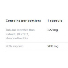 Tribulus Terrestris 90% | 200 mg Saponins x 120 капсули