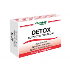 Detox активен въглен 260 mg х20 капсули