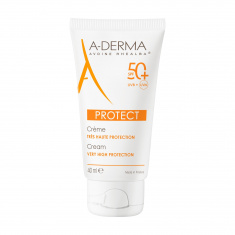 A-Derma Protect SPF50+ Слънцезащитен крем за лице 40 ml