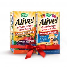 Nature's Way Алайв Мултивитамини х30 таблетки + Алайв Мултивитамини за деца х30 дъвчащи таблетки