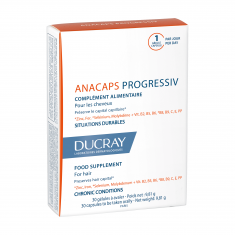 Ducray Anacaps Progressive Хранителна добавка при прогресивен косопад х30 капсули