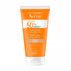 Avene SPF50+ Тониран слънцезащитен крем за чувствителна кожа 50 ml
