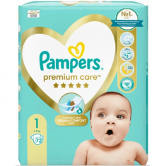 Pampers Premium Care пелени 1 Новородено х72 броя