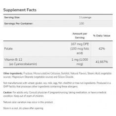 Vitamin B-12 1000 mcg | with Folic Acid