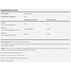 Vitamin D-3 1000 IU + K-2 45 mcg