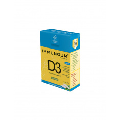 Дъвки с витамин D3 с аромат на мента - Immungum, 20 броя Lemon Pharma