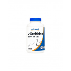Детоксикация и черен дроб - Л-Орнитин, L-Ornithinе, 500 mg х 180 капсули Nutricost