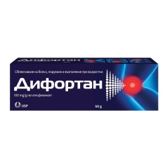 Дифортан гел с етофенамат при мускулни и ставни болки 50 g