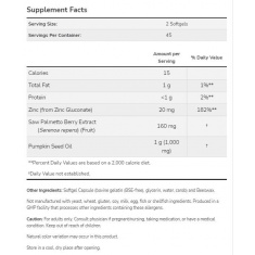 Saw Palmetto Extract | with Pumpkin Seed Oil and Zinc