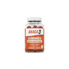 Формула за изгаряне на мазнини и отслабване Анака3 - С гуарана, кофеин и минерали, 60 желирани таблетки с вкус на праскова