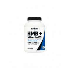 Грижа за костите, ставите и мускулите - HMB + Витамин D3, 240 капсули