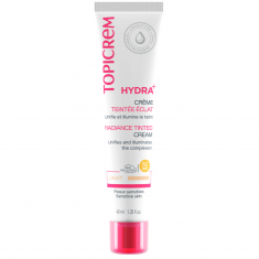 Topicrem Hydra+ Radiance SPF50 Хидратиращ крем за лице - светъл цвят 40 ml