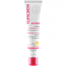 Topicrem Hydra+ Radiance SPF50 Хидратиращ крем за лице - тъмен цвят 40 ml