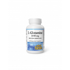 Имунитет и мускулна функция - Л-Глутамин, 1000 mg х 60 V капсули Natural Factors