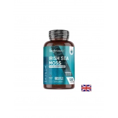 WeightWorld Irish sea moss 4000 mg + Фукус (кафяви водорасли) 639 mg – Детокс, храносмилане и метаболитен баланс, 120 капсули