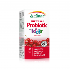 Jamieson Пробиотик за деца с вкус на череша х60 дъвчащи таблетки