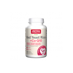 Jarrow Formulas Red Yeast Rice 1200mg + CoQ10 100mg - Мая от Червен Ориз + Коензим Q10 | 120 caps