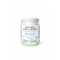 Хидролизиран говежди колаген с хиалуронова киселина, глутамин и биотин - Total Body Collagen, 500 g прах, с вкус на портокал Natural Factors
