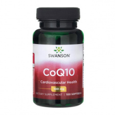 Swanson Коензим CoQ10 100 mg x100 софт гел капсули