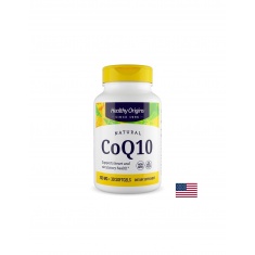 Healthy Origins Коензим Q10 (Убиквинон) – Сърдечно-съдова подкрепа и клетъчна енергия, 200 mg, 30 софтгел капсули