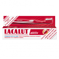 Lacalut Aktiv Паста за зъби 75 ml + Четка за зъби
