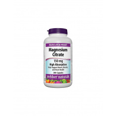 Magnesium Citrate High Absorption - Магнезий цитрат с висока абсорбация 150 mg, 300 капсули