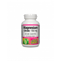 Magnesium Citrate/ Магнезий (цитрат) 150 mg х 60 дъвчащи таблетки Natural Factors