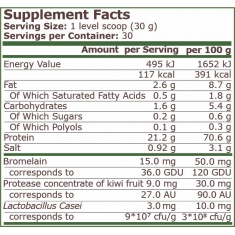 Pure Nutrition - Plant Protein - Natural Vanilla - 900 G