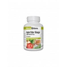Metaslim® Apple Cider Vinegar - Ябълков оцет + Зелен чай, 90 капсули