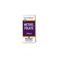 Метилфолат (метилирана фолиева киселина),1000 mg х 60 сублингвални таблетки Superior Source