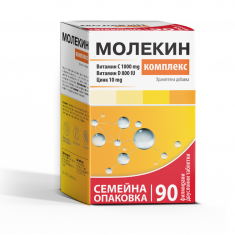 Молекин Комплекс Витамин С, D и Цинк х90 таблетки
