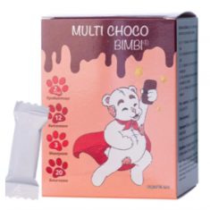 Naturpharma Мулти шоко Бимби детски шоколадов мултивитамин с пробиотик х20 броя