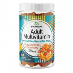 Swanson Мултивитамини за възрастни – праскова, портокал и ягода х60 дъвчащи таблетки SW1858
