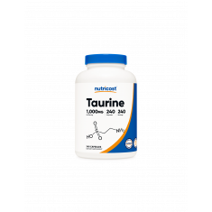 Мускулна функция и издръжливост - Таурин (Taurine),1000 mg, 240 капсули Nutricost