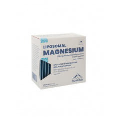 Мускулна и нервна система - Липозомен Магнезий (цитрат, малат),200 mg перорален разтвор с вкус на манго/ 30 сашета х 10 ml Nordaid