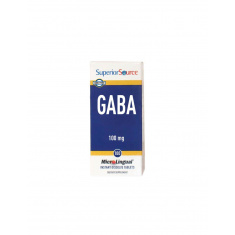 Нервна система - ГАБА (гама-аминомаслена киселина),100 сублингвални таблетки Superior Source