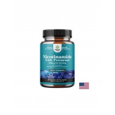 Никотинамид (NAD+ прекурсор) – Клетъчна енергия и фокус, 500 mg, 60 капсули