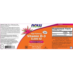 Now Vitamin D-3 5000 IU